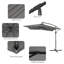 Parasol en porte-à-faux carré 8 pi 2 po Laurennicole-1776290364