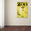 « singe-zoo », affiche rétro sur toile tendue-21935354