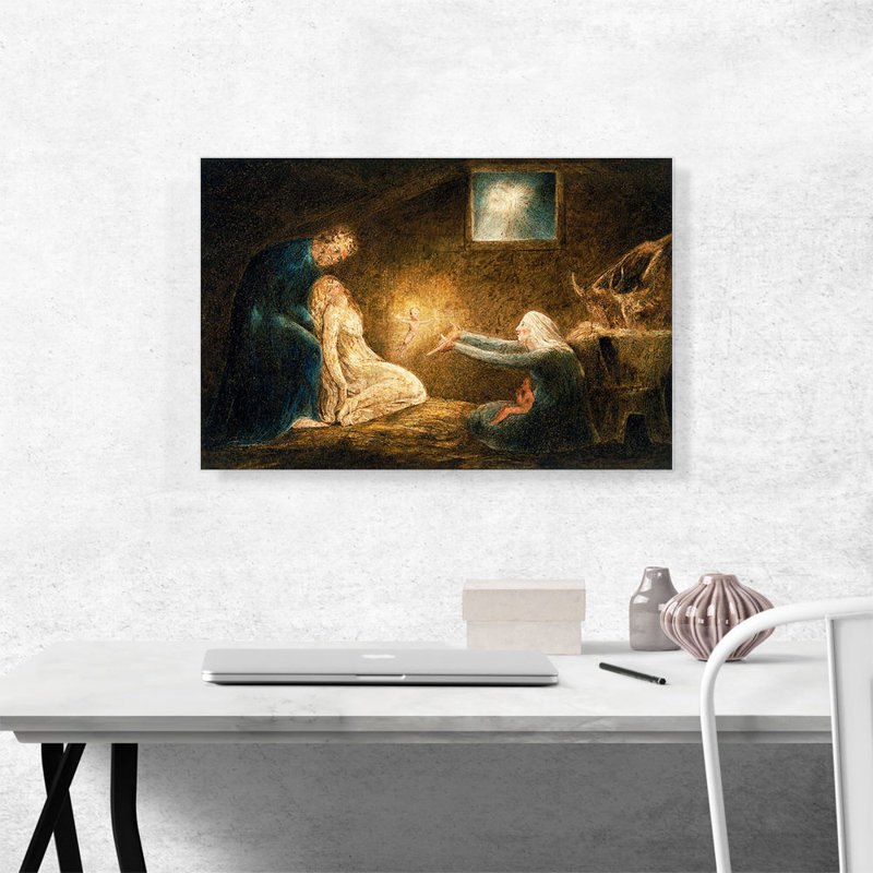 "La Nativité" par William Blake, reproduction d'art sur toile tendue, H 18 po x l 26 po x P 1,5 po