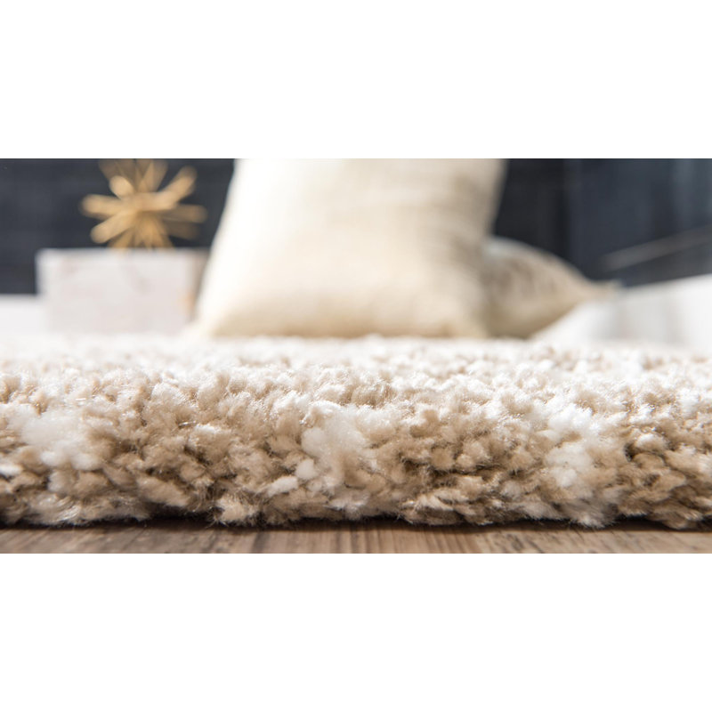 Paquette Geometric Shag Area Rug, Round 152cm