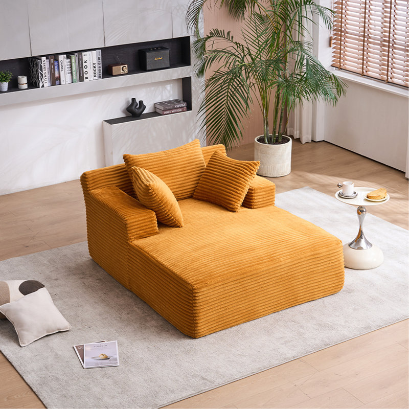 Canapé surdimensionné pour chaise longue, Orange