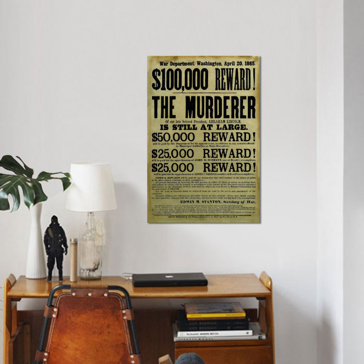 « civils guerrest look », affiche rétro sur toile, H 12 po x l 8 po x P 0,75 po, Toile tendue, Pas de tapis