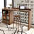 Minimalist Rectangular Solid Wood Bar Table