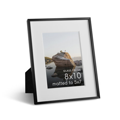 Cadre photo en métal avec verre