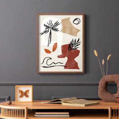 «Soft Palms III», reproduction encadrée - bois massif