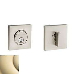 Contemporary Square Single Cylinder Deadbolt