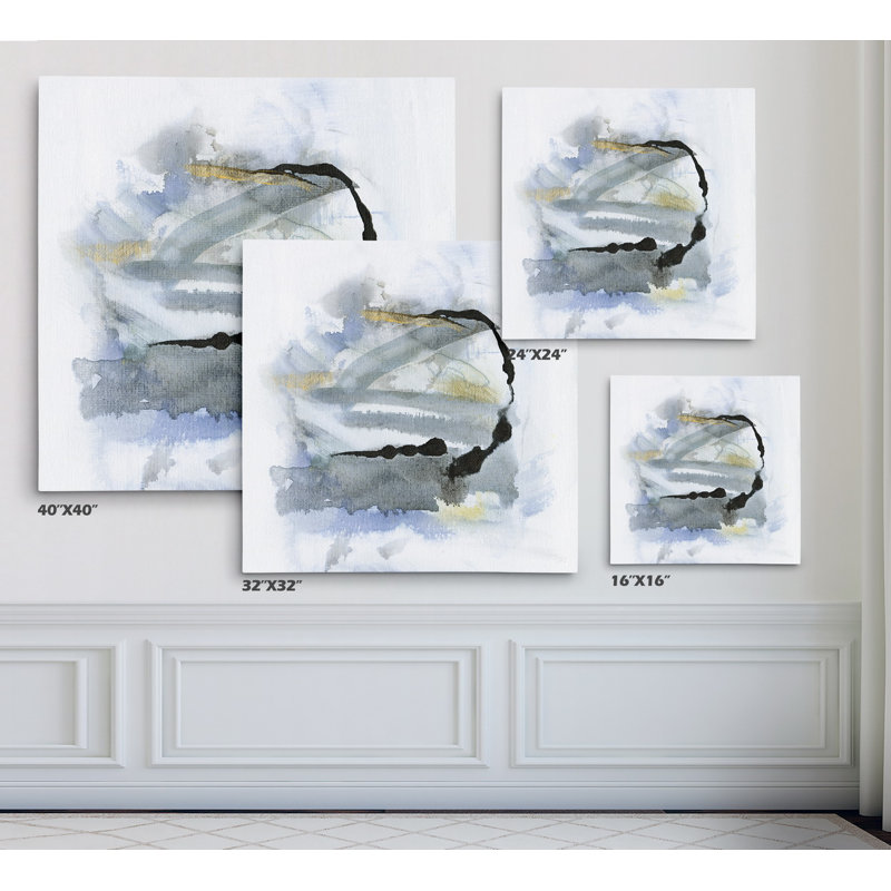 «Cool Water I», reproduction d'impression encadrée, Toile tendue, H 16 po x l 16 po x P 2 po