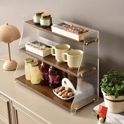 Simple Trapezoidal Cup Holder Open Cup Storage Rack | Stable Home Coffee Cup Display Cabinet