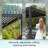 13 pi. L 10 pi. D Pergola en acier avec auvent