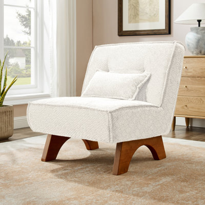 Drayk 29.5'' W Upholstered Accent Lounge Chair with Pillow
