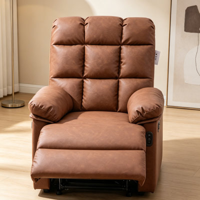 1 Seater Faux Leather Sofa