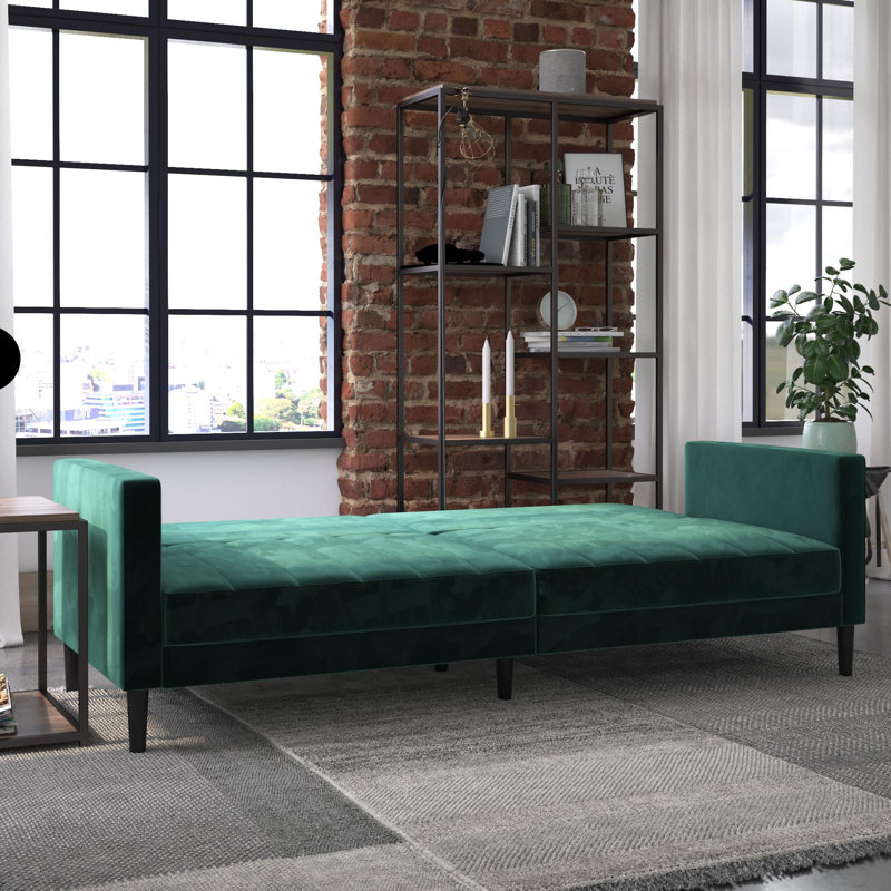 Upminster 3 Seater Faux Leather Sofa, Green 