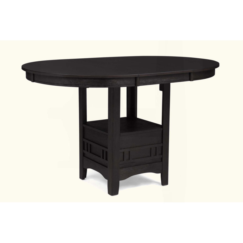 Table de salle à manger Casual, Noir anthracite, Noir anthracite