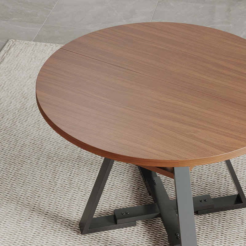 Table de salle à manger de luxe en bois massif, facile à assembler
