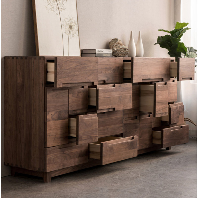 Commode d'appoint en bois massif