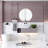 Modern Wall-Mounted Aluminum Round Mirror-1702178026-1702178020