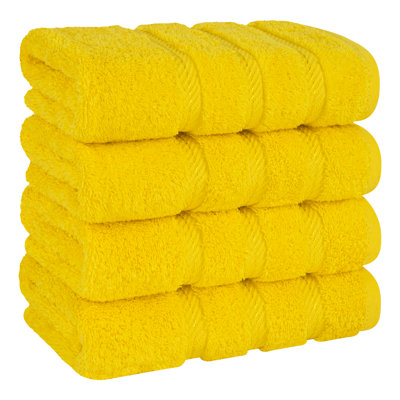 Edison Collection 100% Cotton 4 Piece Turkish Hand Towel Set