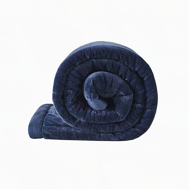 Couverture réversible en duvet HeiQ Smart, Lit double, Marine
