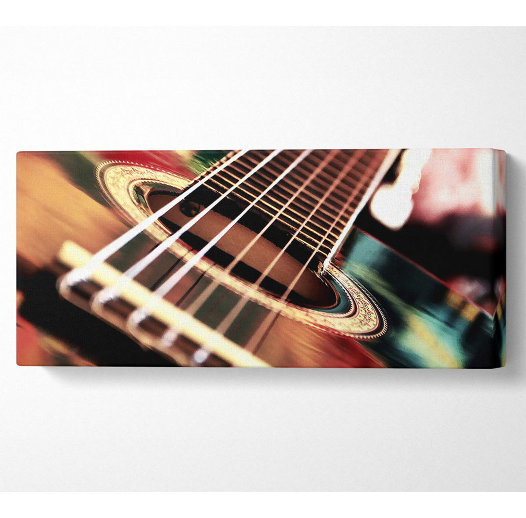 Akustikgitarre - Kunstdrucke auf Leinwand - Wrapped Canvas