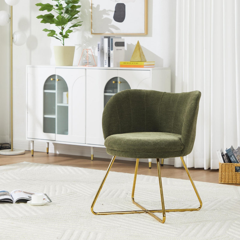 Aelisa Upholstered Armchair, Green