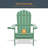 Bergenfield Plastic/Resin Folding Adirondack Chair Ergonomic Chair-834619943