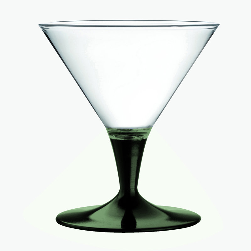 Tasse à crème glacée en polycarbonate - 6 pièces, Onyx