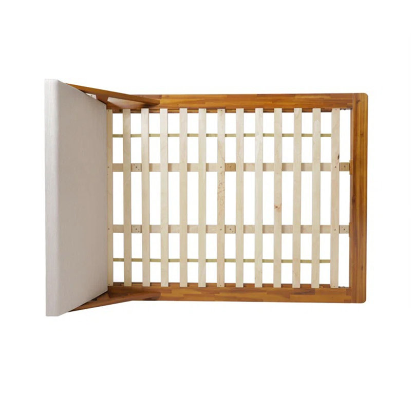Lit plateforme tapissier Breonca (Grand lit)