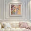Art mural carré moderne Mid-Century pour salon-1089206653