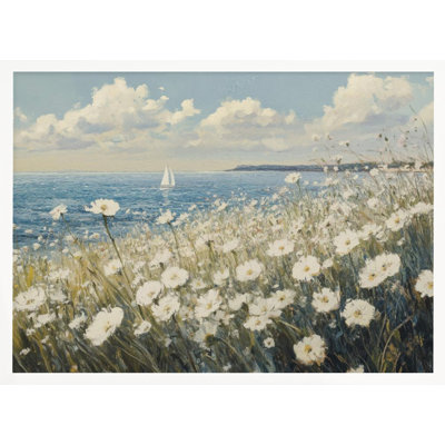 «Wild Flowers Field», art mural texturé encadré