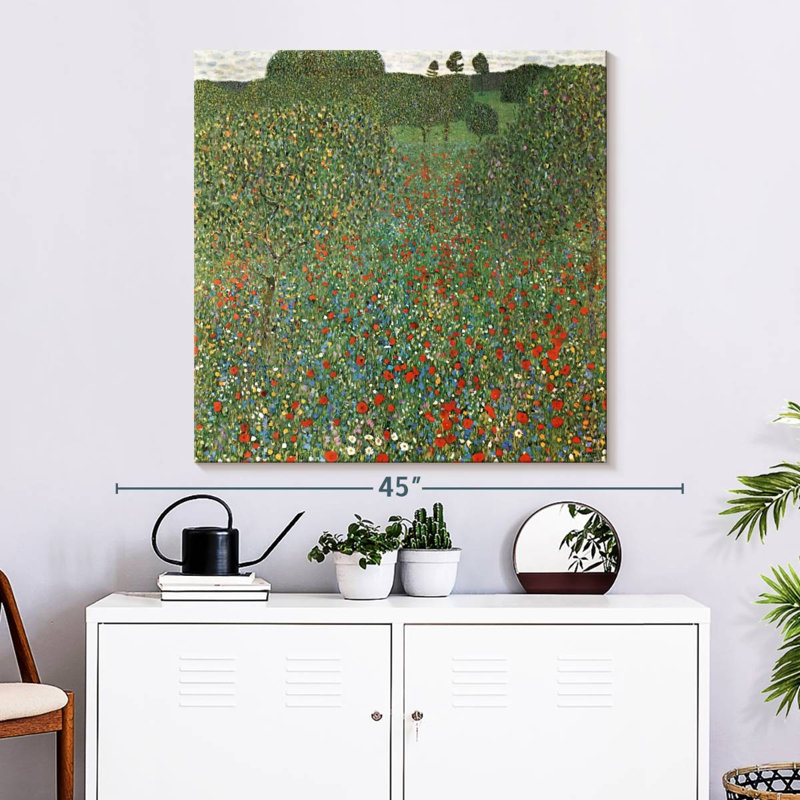 A Field Of Poppies 1907, H 33 po x l 33 po