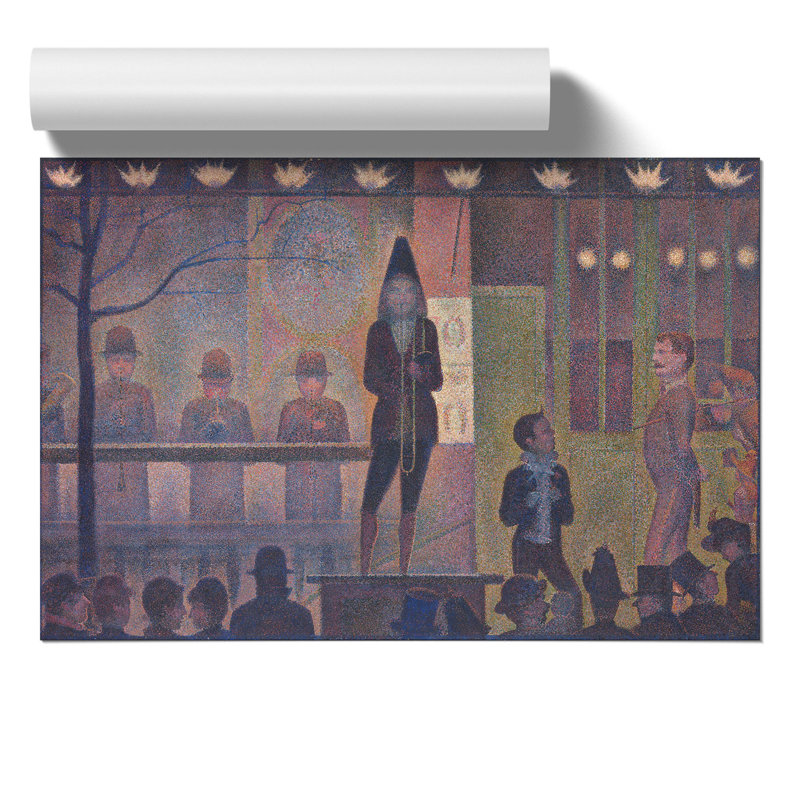 Circus Sideshow by Georges Seurat - Frameless Print, 21cm H x 30cm W x 0.1cm D