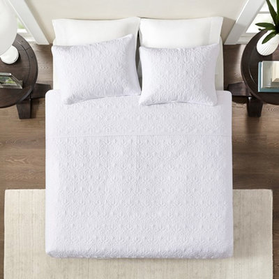 Courtepointe très grand / très grand réversible - Le matelassage captivant avec bourre en coton prélavé transforme l'ambiance de votre chambre à coucher 3 2 taies décoratives classiques pour un confort douillet