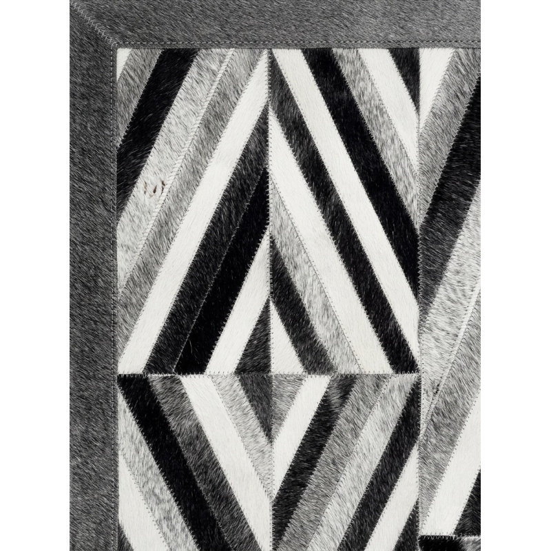Tapis gris Abiano Rani, 9 pi x 12 pi