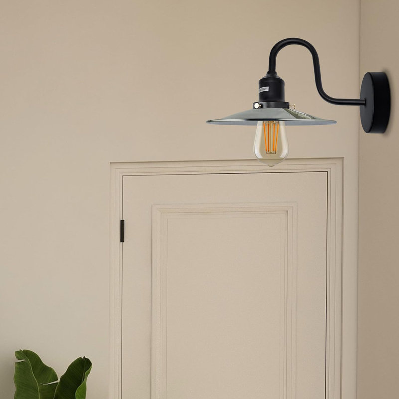 Southard 1-Light Wall Lamp with Arm, Satinnickel
