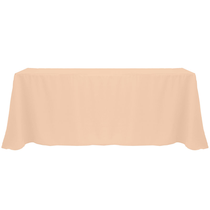 Solid Color Tablecloth, 156" x 90", 3, Peach