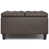 Harrison Dark Brown Vegan Faux Leather selected