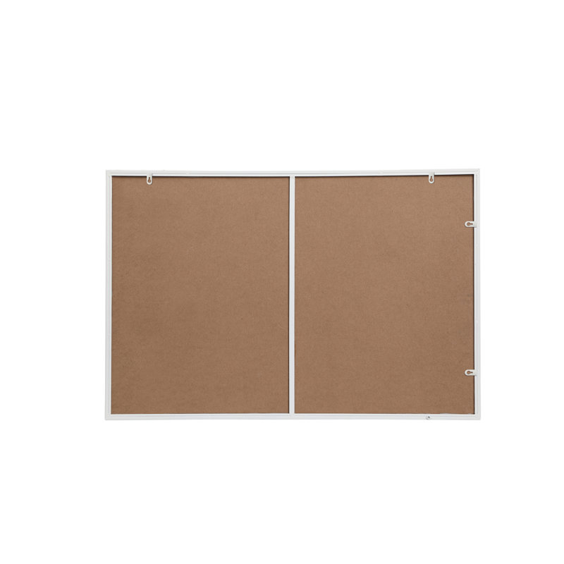 Sabine Metal Rectangle Wall Mirror, 42" x 28", White