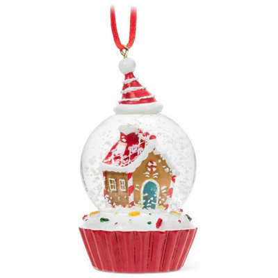 Candy House Snow Globe Ornament