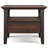 Acadian Solid Wood Transitional Narrow Side Table with Drawer and Open Shelf-1591774249