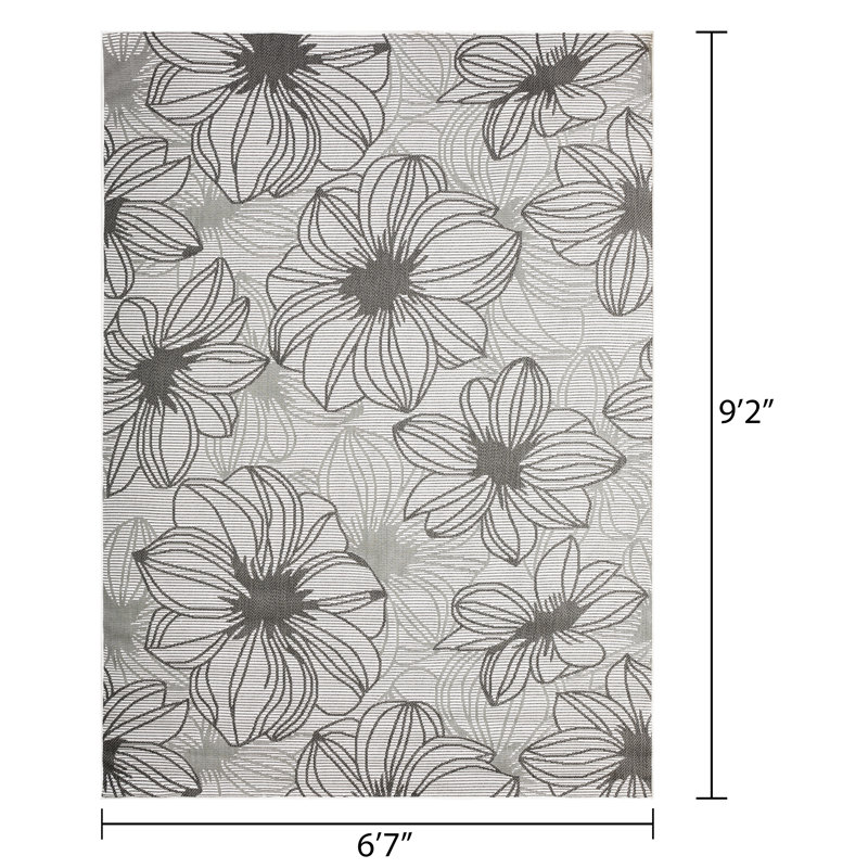 Tapis crème Rosmunda Cerimia, Rectangle 6 pi 7 po x 9 pi 2 po
