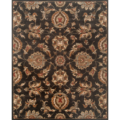 Hamill Hand Tufted Wool Floral Indoor Rug