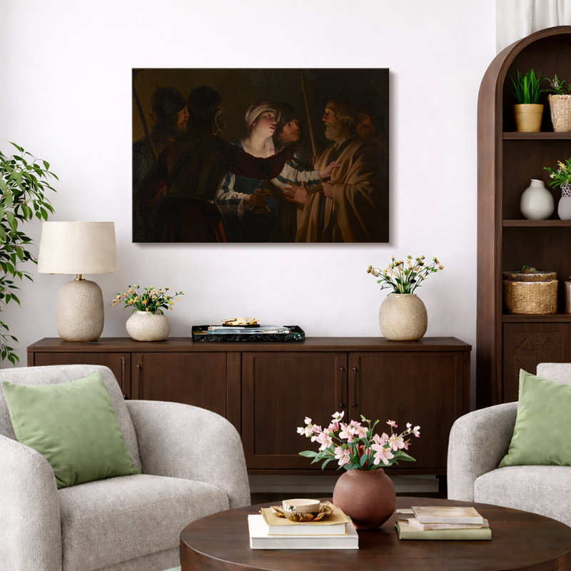 «Christ Arrest at Night», impression sur toile, impression d'art numérique sur toile encadrée, Toile tendue