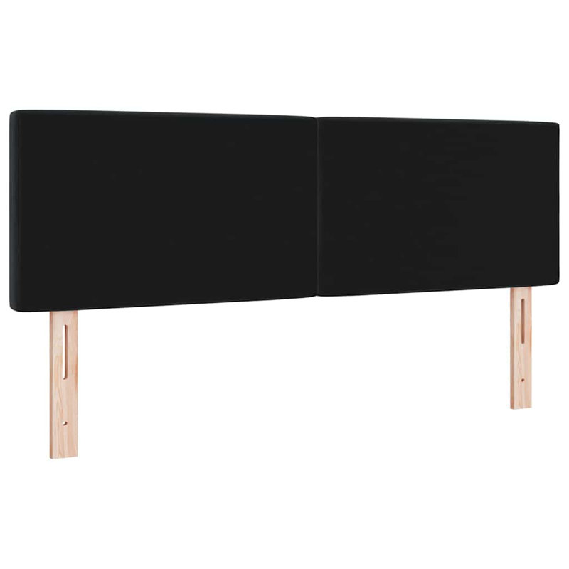  Velvet Headboard Argyle With Headboard Velvet, Single-Short (90 x 160cm), Black