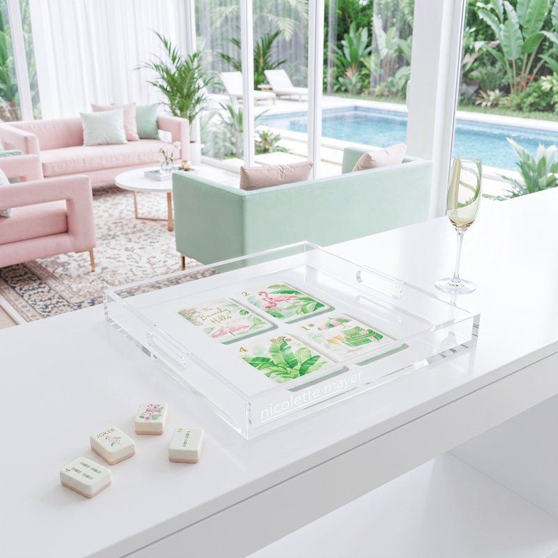 Decorative Tray, 2" H x 12" W x 12" D