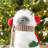 29"/23.5"H Christmas Fabric Yeti With Telescoping Legs