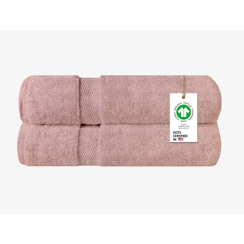 Drap 100% coton biologique Delara, Rose poussière, 34