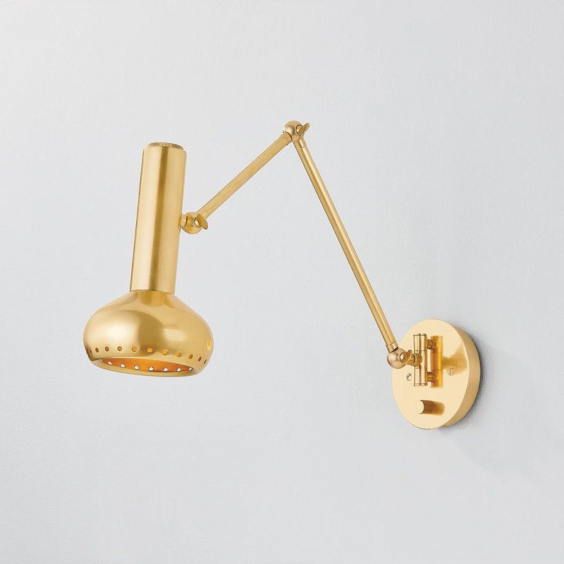 Roald 1 - Light Swing Arm, Aged Brass