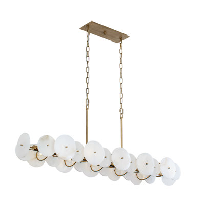 Luminaire suspendu linéaire 10 lumières Cosmos