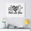 Peace, Love, Jesus - Wrapped Canvas Print-460542971
