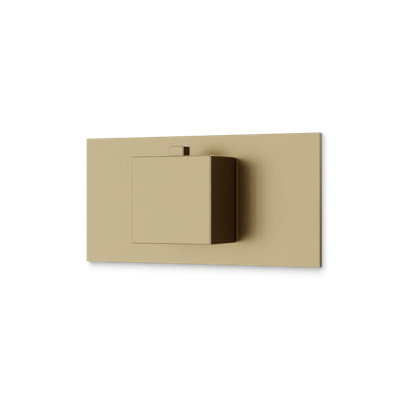 Edge Thermostat Linear Trim Kit Satin Brass